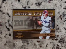 2005 Playoff Contenders Jim Kelly #LC-11 Legendary Contenders Gold /250 Bills