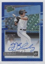2020 Panini Donruss Optic Blue Mojo Prizm 28/99 JJ Bleday #RPS-JB Auto nd3