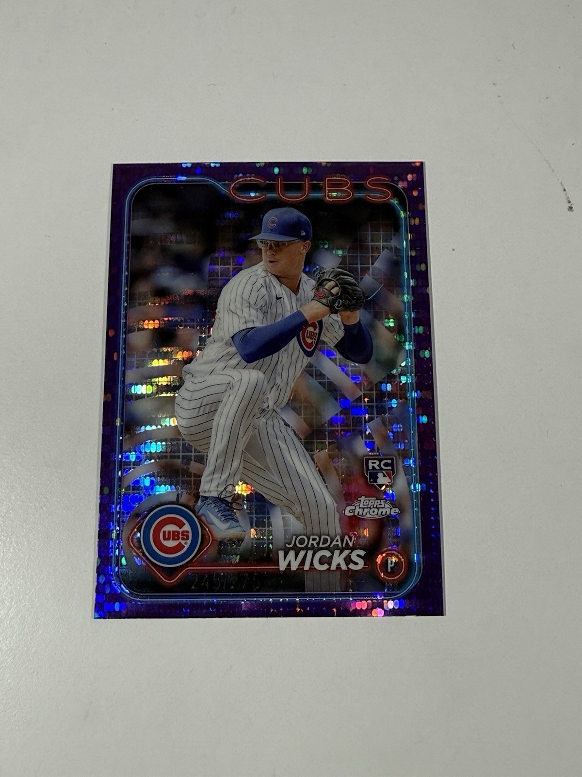 2024 Topps Chrome - Jordan Wicks #67 Purple Sonar Refractor /275 (RC)