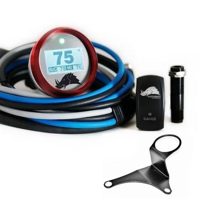 Razorback Belt Temp Gauge/Right Side Mount For 20-22 Polaris RZR PRO XP - Red