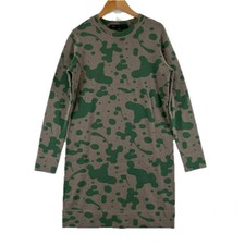 MARC BY MARC JACOBS Wool Dress Top Gray Fall Winter Allover Pattern