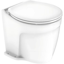 SEAFLO 24V Electric Marine Toilet Ceramic Bowl Macerator Soft Close Seat