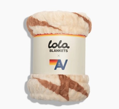 Lola Blanket x Aviator Nation Beige /Copper Bolt Large