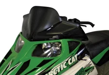 Powermadd Cobra Windshield-12in.-Black on Black for 2007-2008 Arctic Cat F6 EFI
