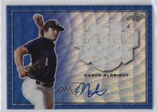 2020 Leaf Perfect Game National Showcase Blue Wave 2/9 Mason Albright Auto 19am