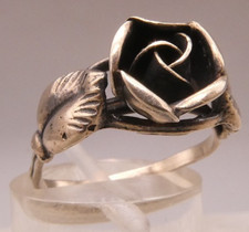 Ring Silber 835 wunderbare florale Seltenheit alter Trachtenring Rosenring