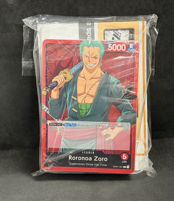 One Piece TCG Roronoa Zoro Demo Deck Sealed New | eBay