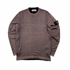 Stone Island Garment Dyed Wool Knit Sweater Size Medium Two Colors Available