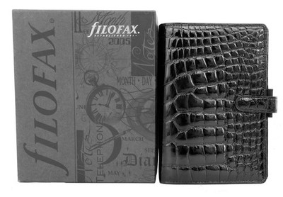 New Never Used Filofax Genuine Alligator Personal Organizer Made