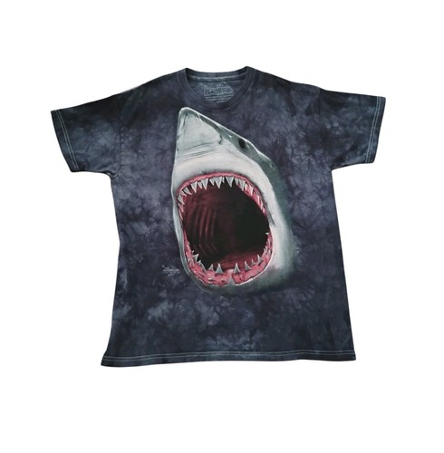 The Mountain Shark Tee Youth XL Tie Dye Animal Ocean Beach Graphic