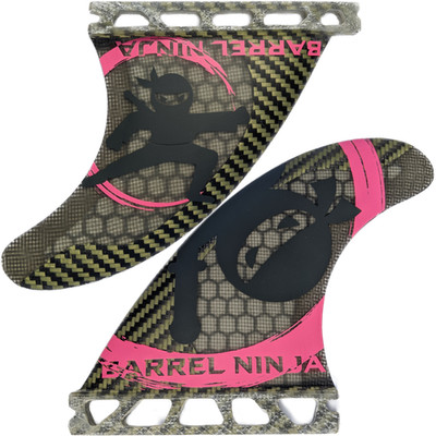 Quad Surfboard Fin Set - Barrel Ninja Glasfaser Finnen FCS FCS2 Futures Kite