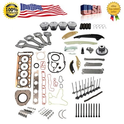 Fits 2.0 TFSI Audi VW A4 Jetta CCTA CAW Pistons 23mm Engine Overhaul Rebuild Kit