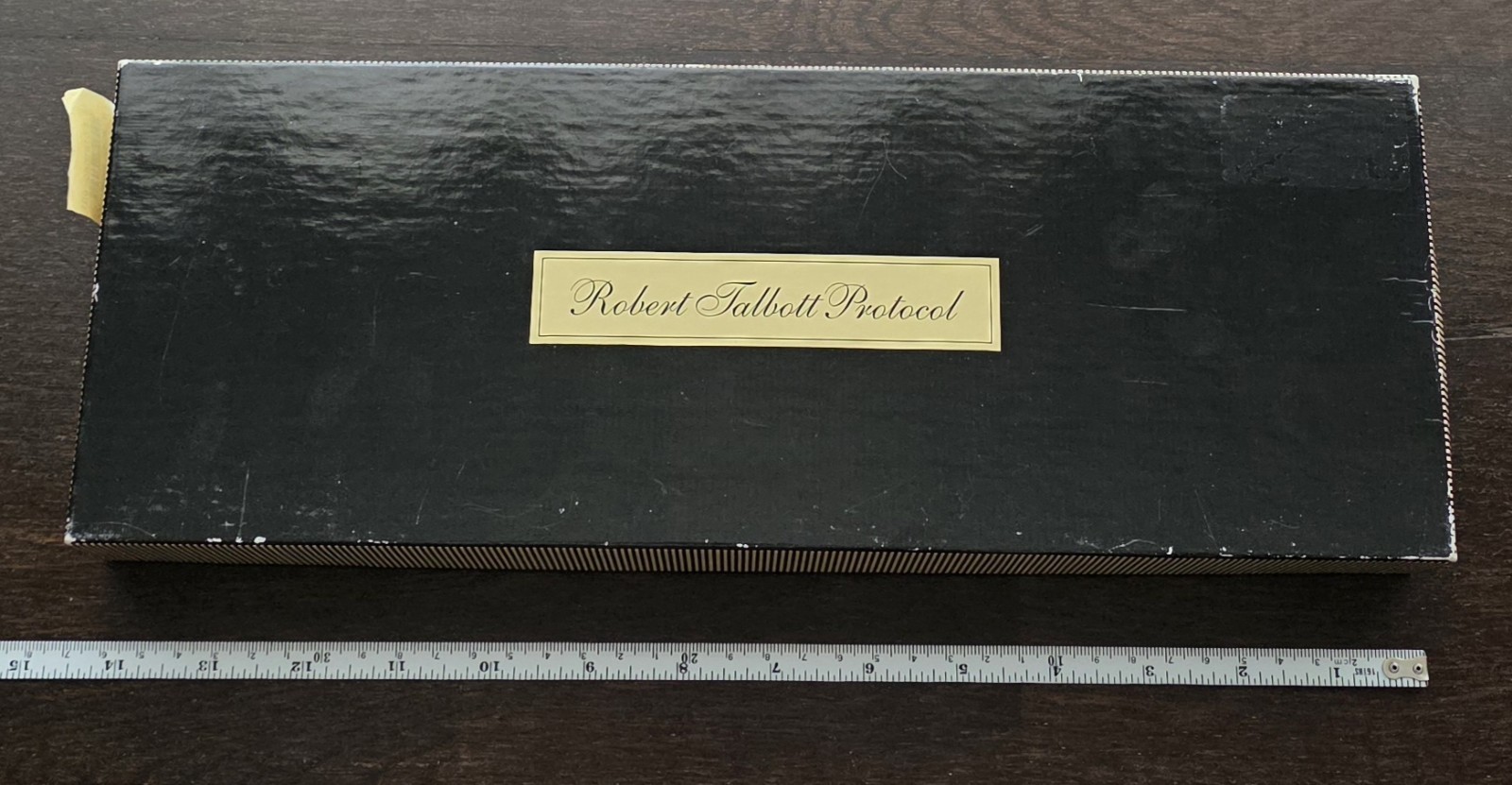 Robert Talbott Protocol Black Silk Cummerbund Nor… - image 8