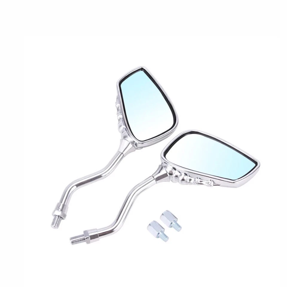 Fit Honda CB1 CB400F CB1000R CB750 8MM Skeleton Skull Hand Motorcycle Mirrors US Foto 3 de 4