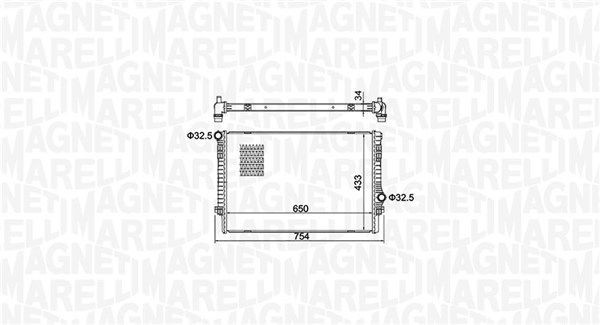 Magneti Marelli KüHler, MotorküHlung 350213156200 FüR Audi Cupra Seat Skoda-image