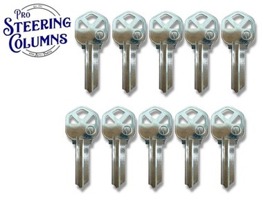 Kwikset KW1 Schlüssel Blanko Nickel Überzogen Neu - Quantität 10
