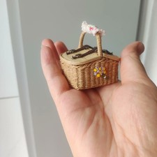 Cesta de muñeca miniatura apta para Blythe Azone escala 1/6 OB24 FR2 Momoko Poppy Parker