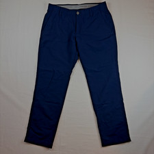 Under Armour Flat Front Golf Pants - Navy Blue - Men's Size 36x30