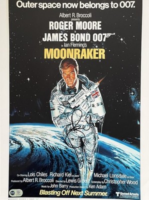 Roger Moore Signed 16x12 James Bond Photo ACG COA AG05288