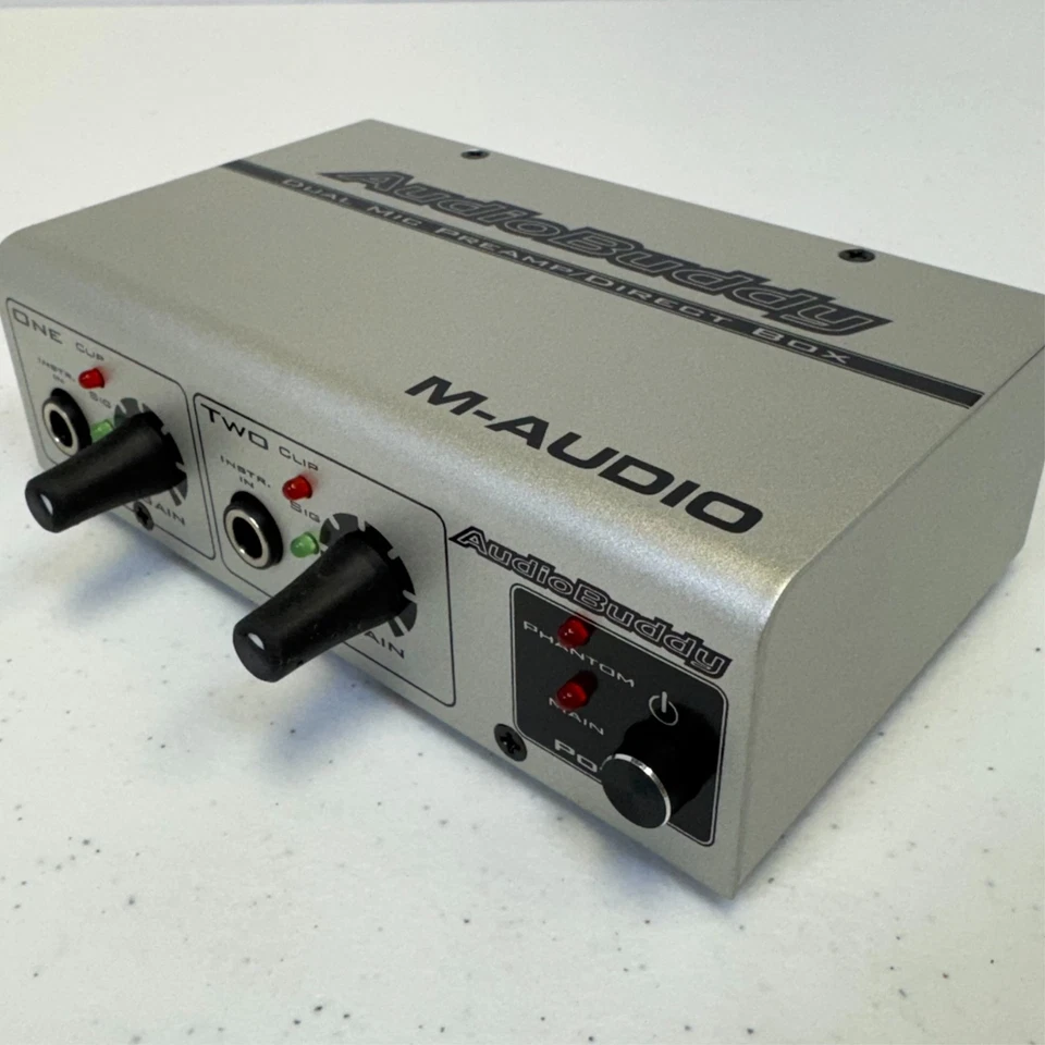 M-Audio Audio Buddy Microphone Preamp and Direct Box  2-Channel - Image 2 of 4
