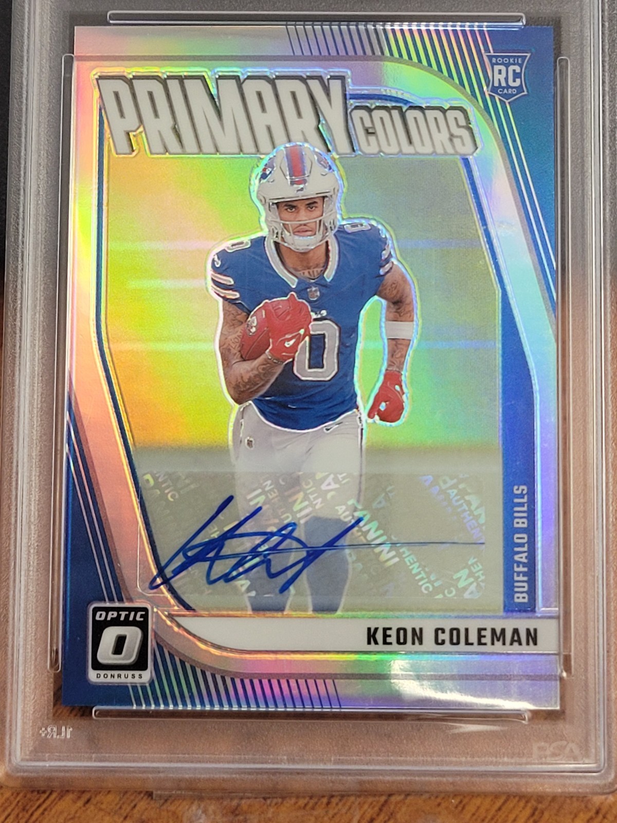 Keon Coleman Panini Donruss Optic Rookie Primary Colors #10 Autograph