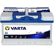 EFB Autobatterie 12V 80Ah Varta N80 Blue Dynamic Batterie Start-Stop 580500080