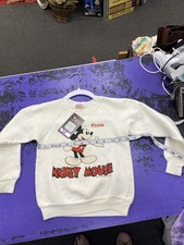 Kids Vintage Mickey Mouse Sweater Size 6-8 double sided