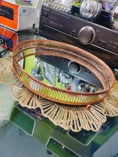 Rose Gold Mirror Tray Used Good Condition 