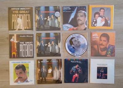Freddie Mercury (Queen) 7'' vinyl singles SOLO