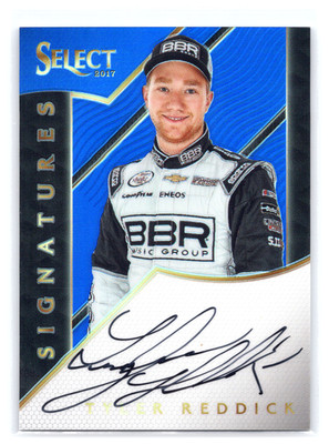 Tyler Reddick 2017 Panini Select Racing #S-TR Blue Signatures /50 Autograph 23XI