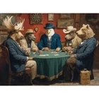 HQXXJW 500 Pieces Puzzle for 500 Pieces, 20.5 X 15 Inches, Funny Animal Poker