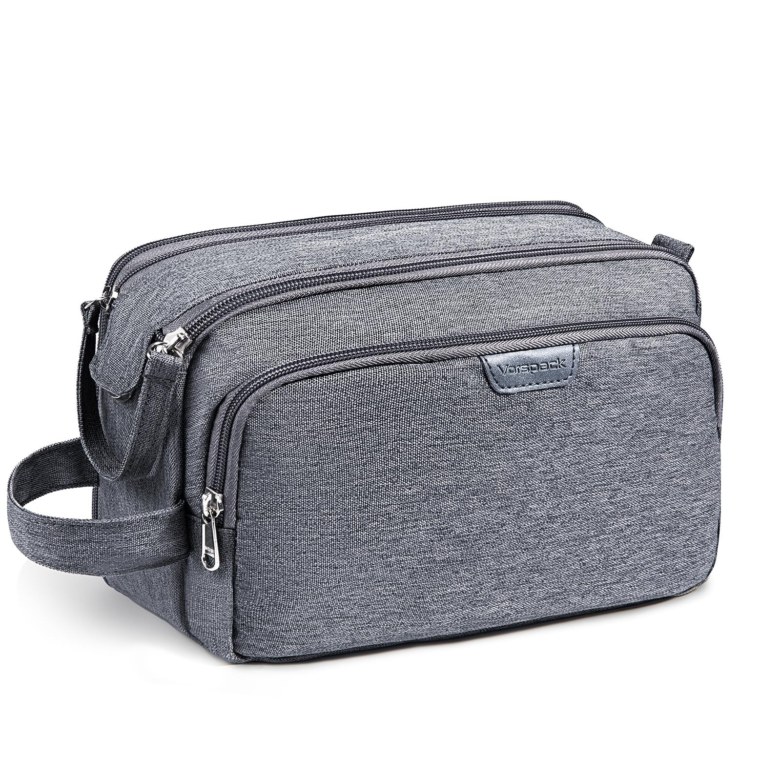 Water Resistant Men's Travel Toiletry Bag - Durable Dopp Kit for Easy Organizing