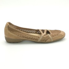 Natural Soul Naturalizer Shoes Womens Flats Plaintain Tan Leather Slip On 8