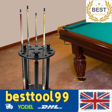 9 Holes Wooden Pool Cue Rack Floor Free Standing Pool Stick Holder Stable