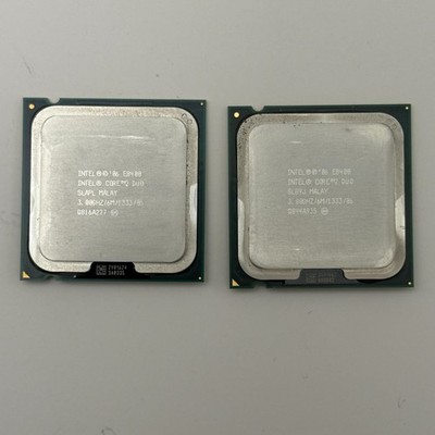 Lot 2 Intel Core 2 Duo E8400 3.0GHz Dual Core LGA775 CPU Processors