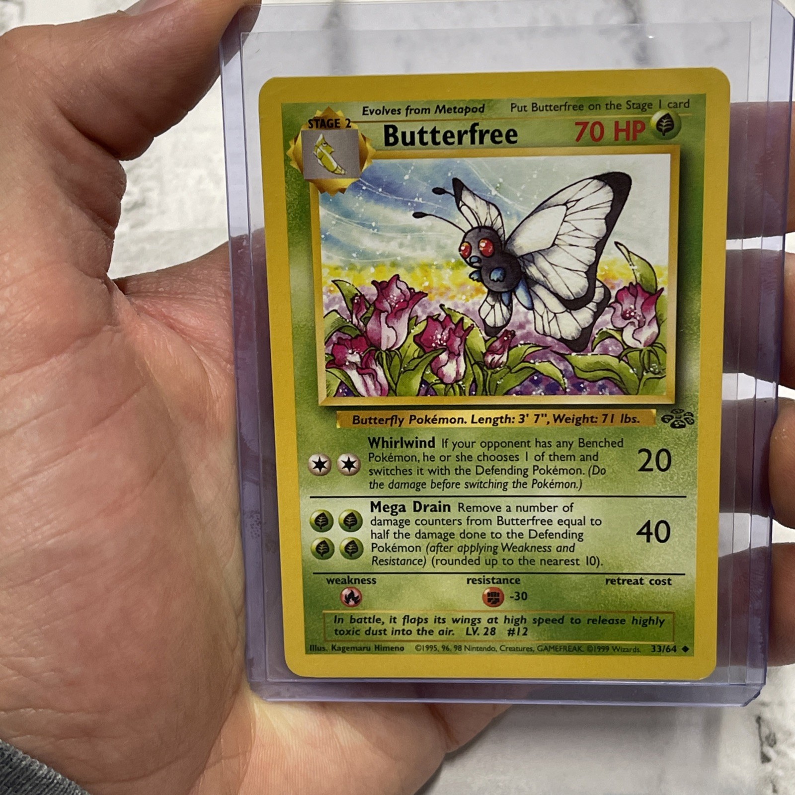 Butterfree Uncommon Unlimited Jungle 33/64 NM Pokémon TCG Near Mint Nintendo