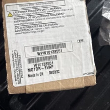 New Genuine OEM WPW10128551 Whirlpool French Door Refrigerator Evaporator Motor