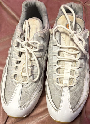 Nike Air Max 95 Pure Platinum White/Gray Men s Low Top Mesh DM0011-100 2022