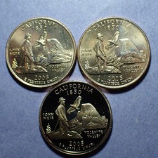 2005-P/D/S California Washington Clad Quarter "Set"
