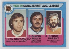 1979-80 Topps League Leaders Ken Dryden Glenn Resch Bernie Parent #6 HOF ue3