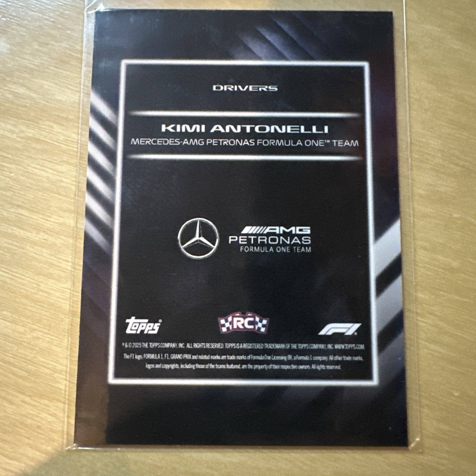 2025 Topps Formula 1 Lights Out Kimi Antonelli Mercedes #NNO Rookie