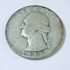 1932-P Washington Quarter - 90% Silver - Circulated Coin #6236