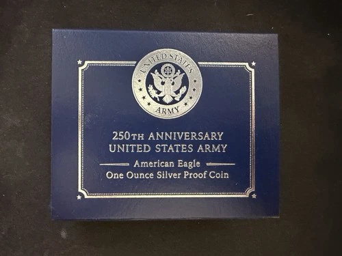 250th Anniversary United States Army American Eagle One Ounce Silver Proof Coin