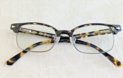 Anglo American Optical Eyeglass Frames MOD THE X TOSH 49 19 Tortoise & Pewter