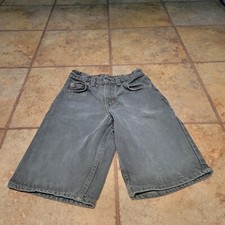 Bundle Levis 560 Green Gray Denim Jean Short Boys Size 12 Regular Fit Orange Tab