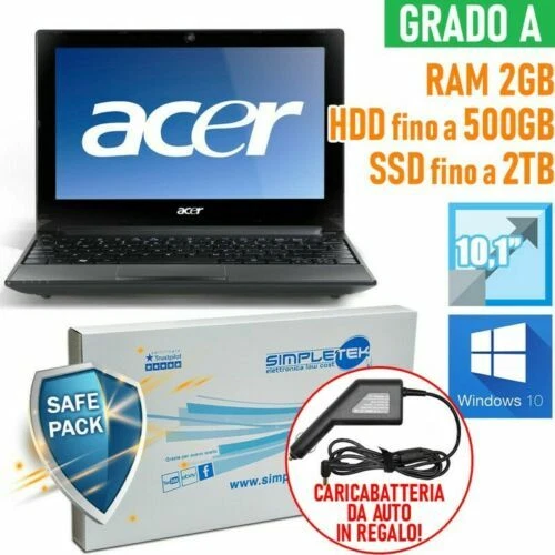 Notebook e computer portatili Acer RAM 2 GB