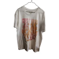 Gun's N' Roses Women's White Band Graphic Tee
