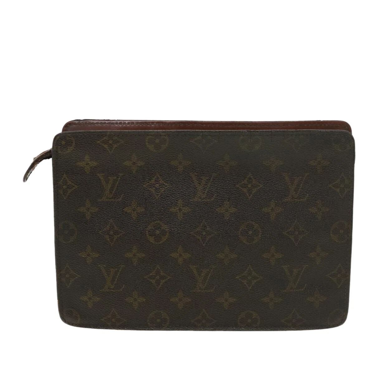 LOUIS VUITTON Monogram Pochette Homme Clutch Bag M51795 LV Auth ti983