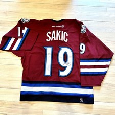 SIGNED Joe Sakic Vintage Colorado Avalanche Jersey Maroon Koho NHL Hockey Champs