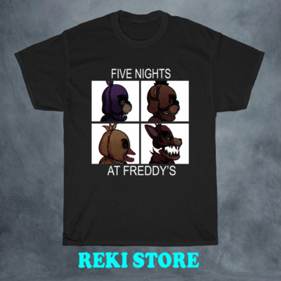 Five Nights At Freddy's Men's Black Size S-5XL